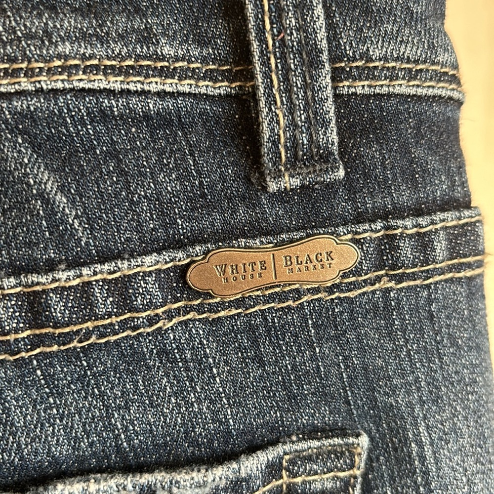 White House Black Market Blanc Jeans Size 12R - Picture 7 of 7